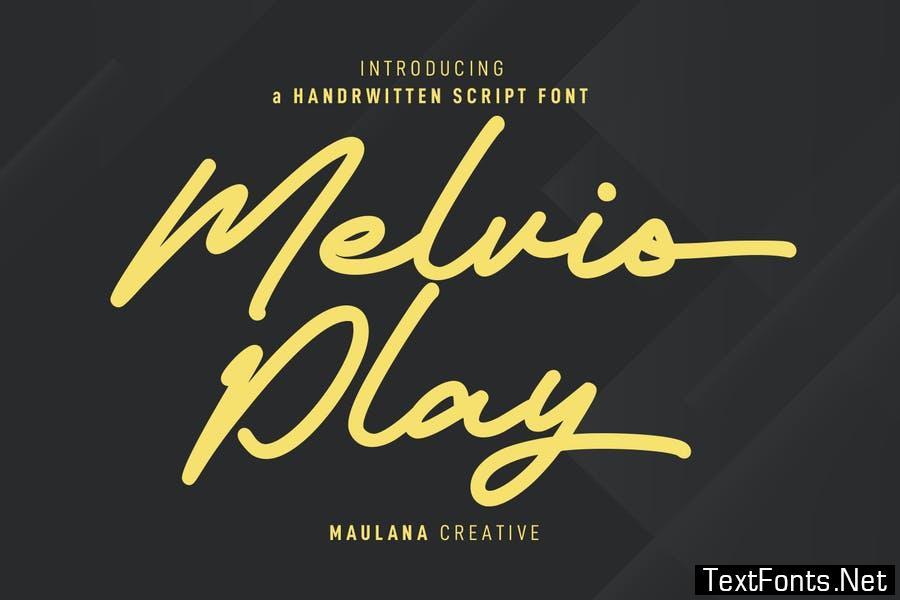 Melvio Play Signature Script Font