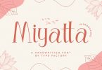 Miyatta - Lovely Handwritten Font