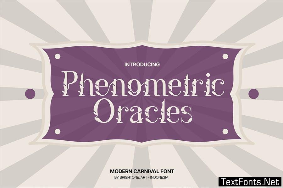 Phenometric Oracle - Carnaval Font