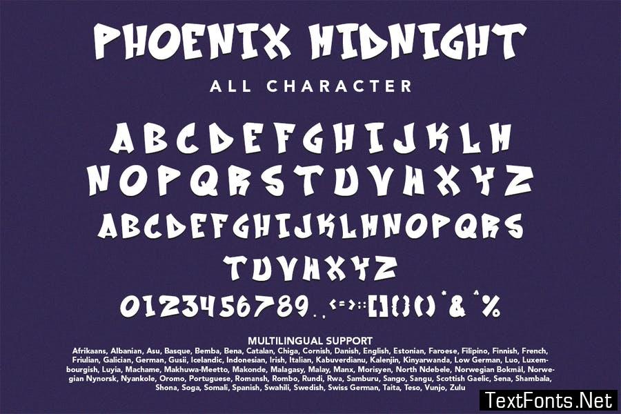 Phoenix Midnight - Graffiti Display Font