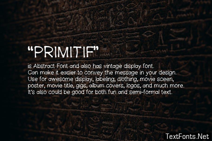 Primitif Abstract Font