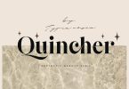 Quincher - Modern Aesthetic Beauty Serif Font