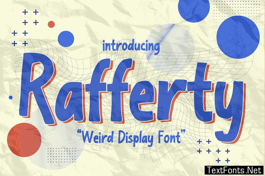 Rafferty - Weird Display Font