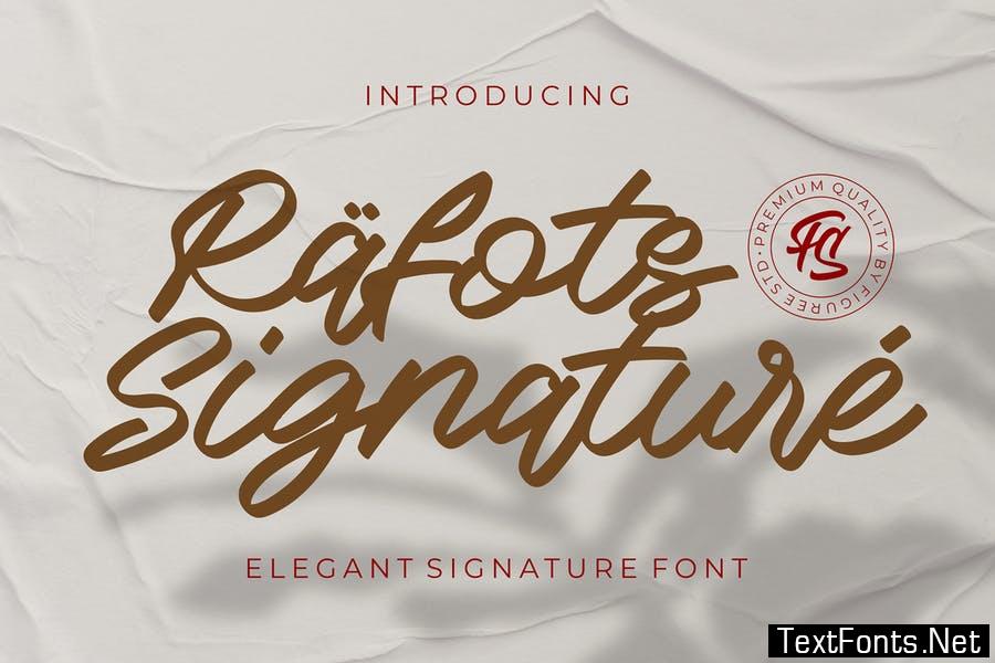 Rafots Signature - Elegant Font