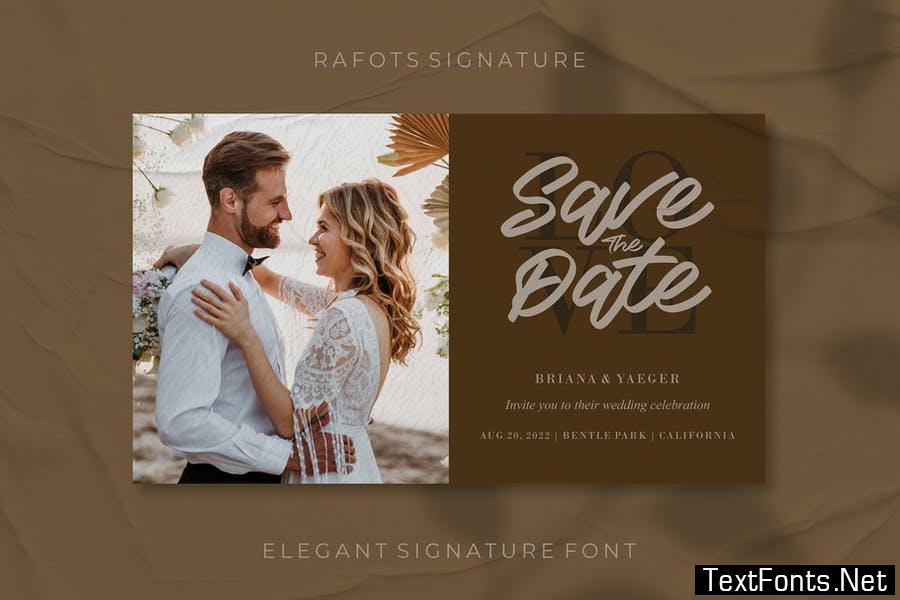 Rafots Signature - Elegant Font