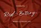 Red Buttery Font