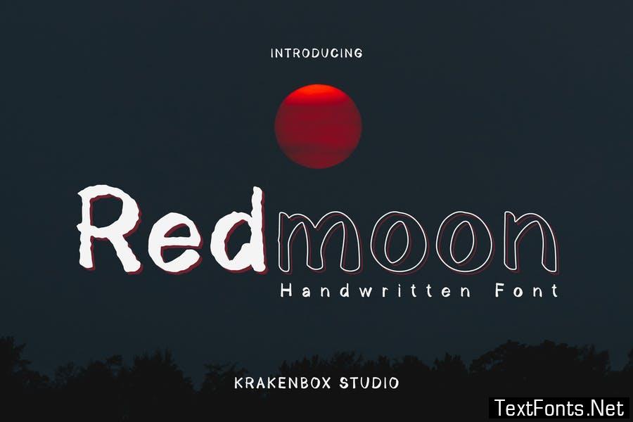 Redmoon - Handwritten Font