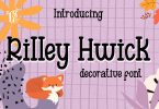 Rilleyhwick - Playful decorative font