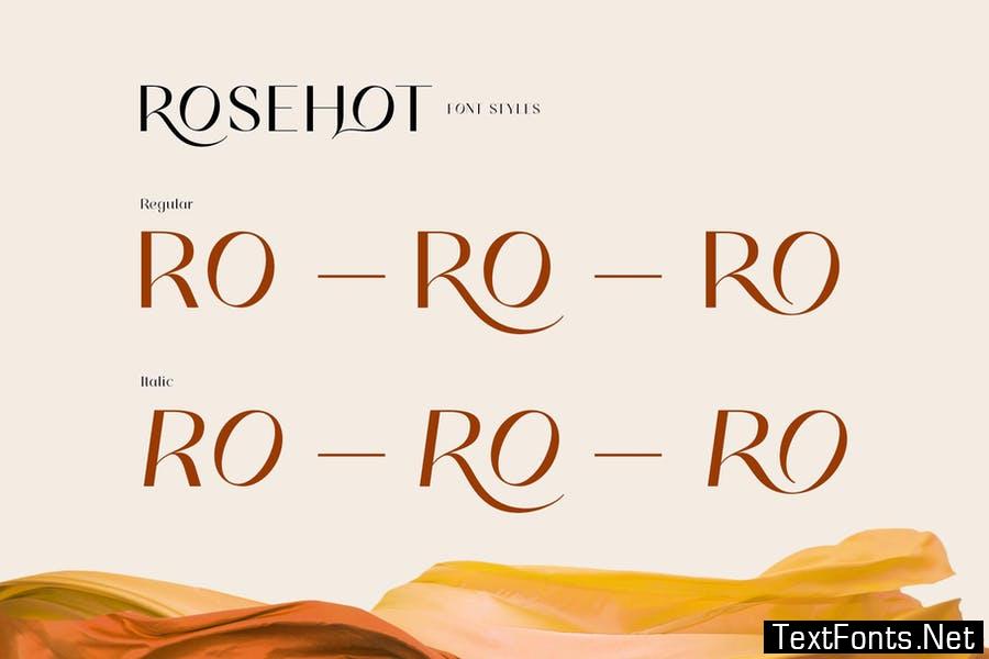 Rosehot Typeface Font