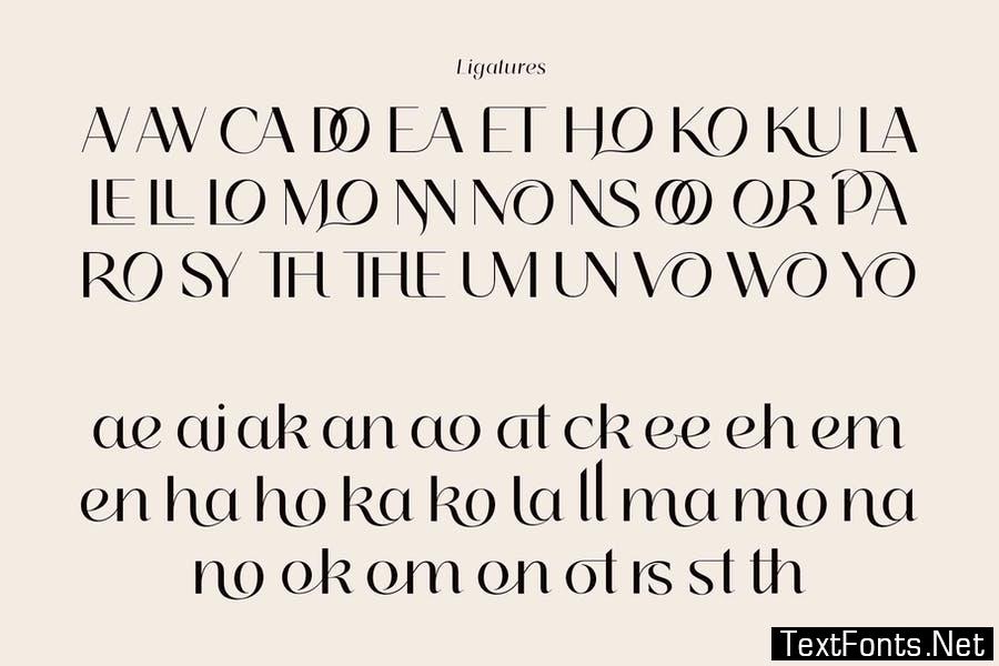 Rosehot Typeface Font
