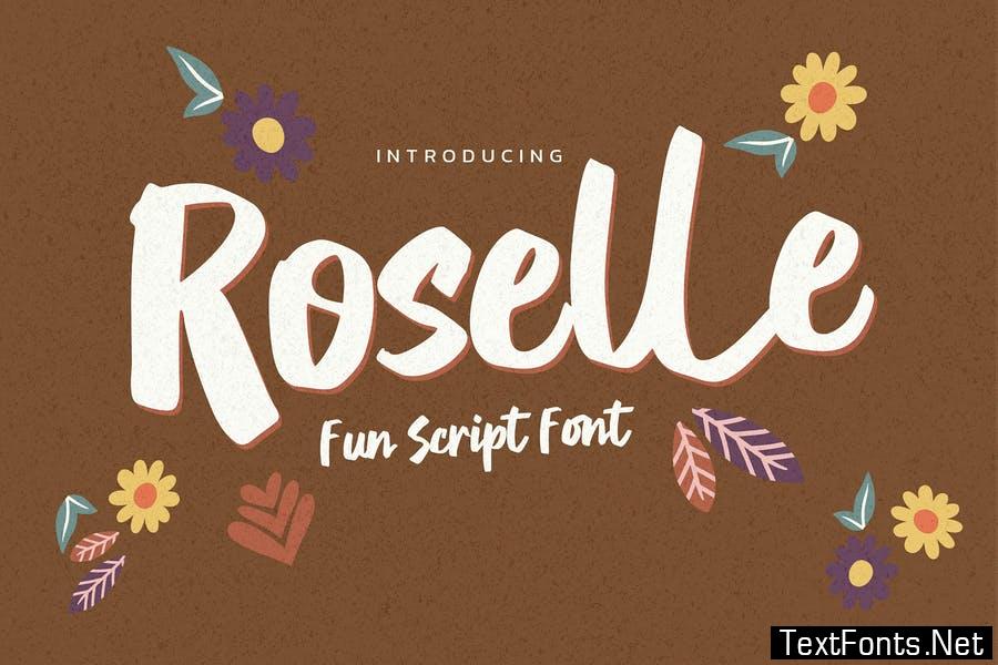 Roselle - Fun Script Font