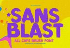 SANSBLAST - All Caps Brush Font