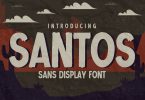 SANTOS - Sans Display Font