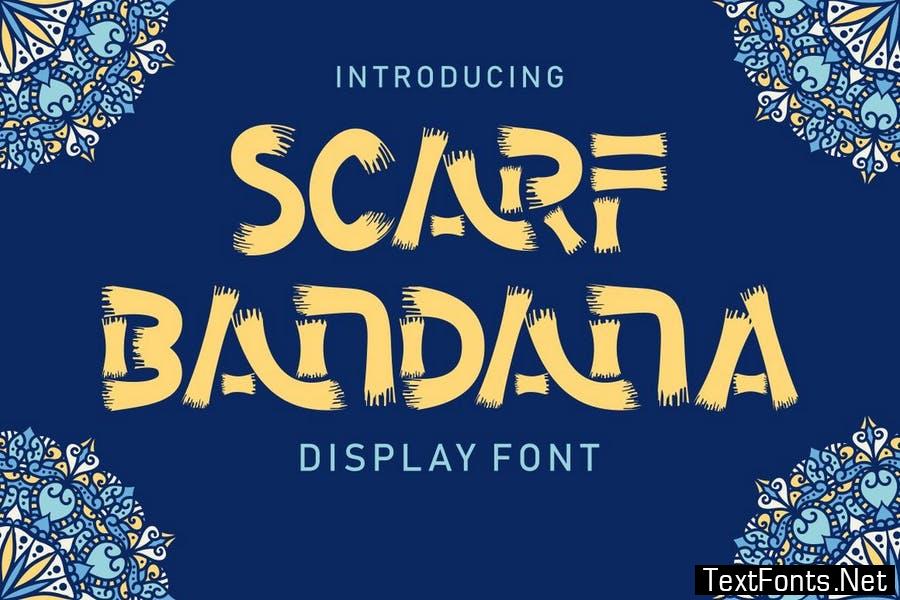 Scarf Bandana - Display Font