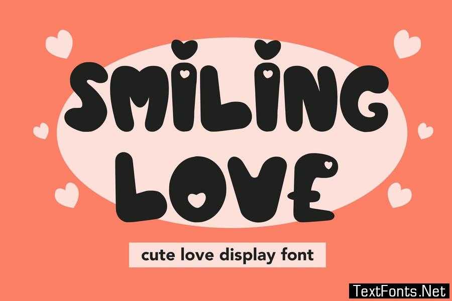 Smiling Love - Cute Love Display Font