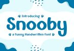 Snooby – a Funny Handwritten Font