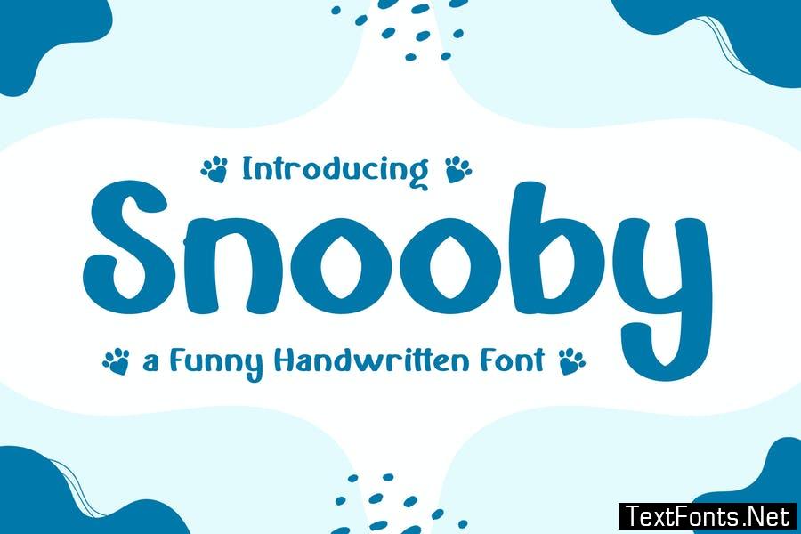 Snooby – a Funny Handwritten Font
