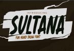 SULTANA - Fun Hand Drawn Font