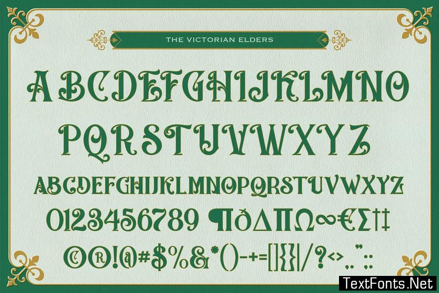 The Victorian Elders Font