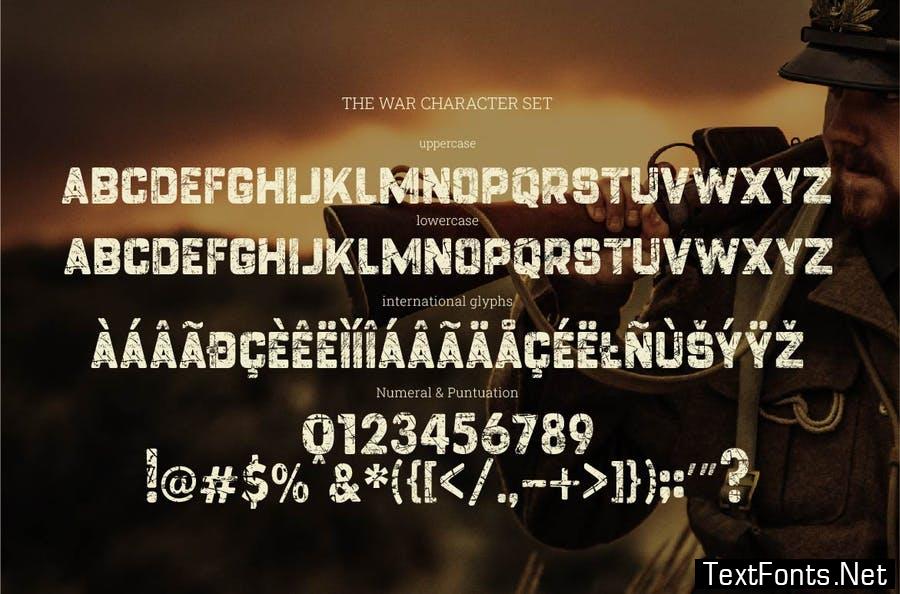 THE WAR - Display Font