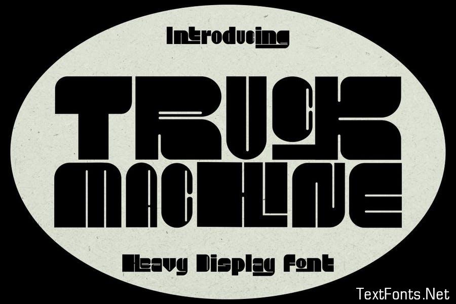 Truck Machine - Heavy Display Font