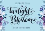 Twilight Blossom - Bounchy Script Font