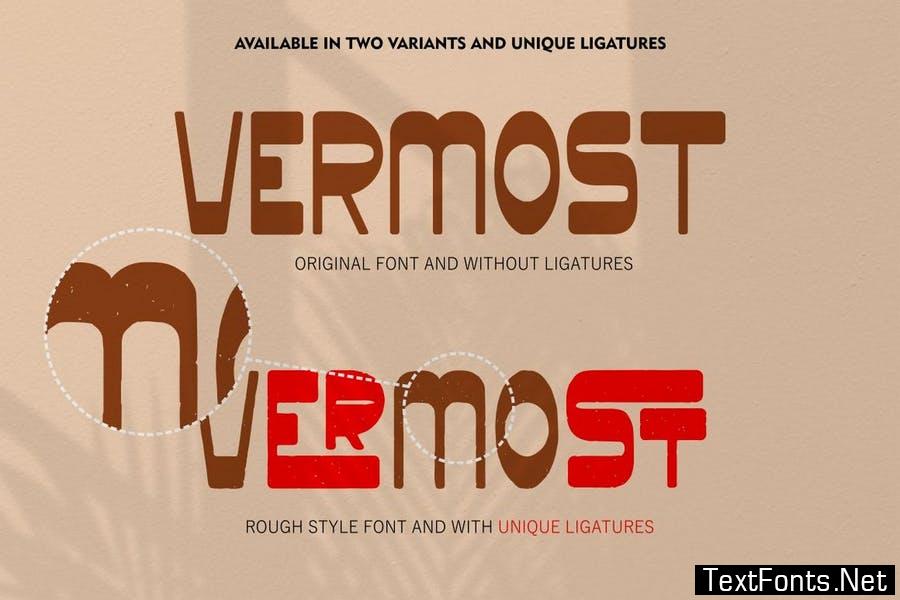 Vermost - Display Retro Sans Font