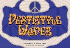 VERTISTYLE WAVES - Psychedelic Style Font