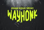 Wayhonk Regular - Display Typeface Font