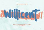 Willicent | Bold & Fun Display Font
