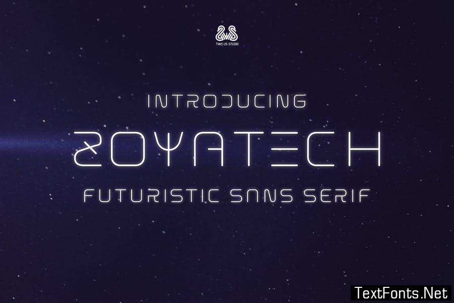 Zoyatech - Futuristic Sans Serif Font