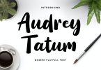 Audrey Tatum - Playful Font