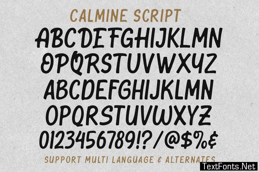 Calmine Font