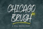 Chicago Brush - A Brush Font