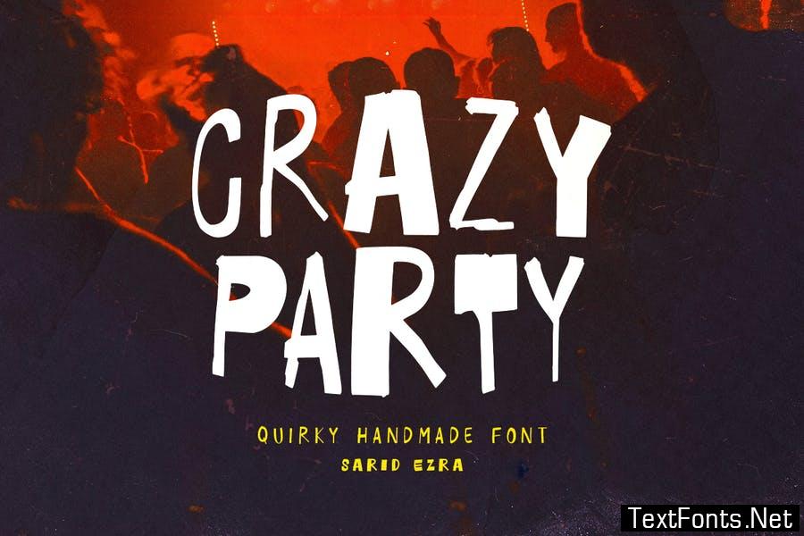 Crazy Party - Quirky Handmade Font