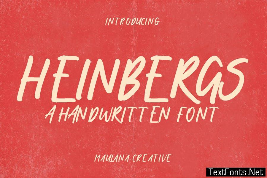 Heinbergs Handwritten Display Font