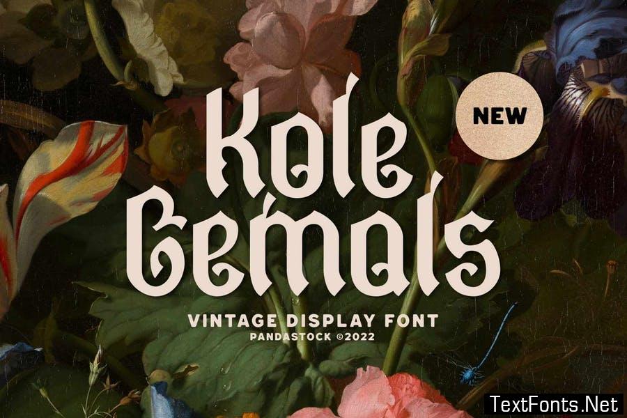 Kole Gemols - Mid Century Modern Font