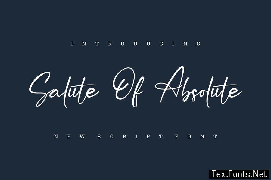 Salute Of Absolute Font