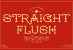 Straight Flush Font