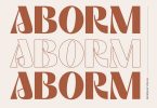 Aborm - Logo Font