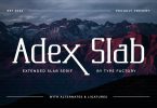 Adex Slab - Extended Slab Serif Font