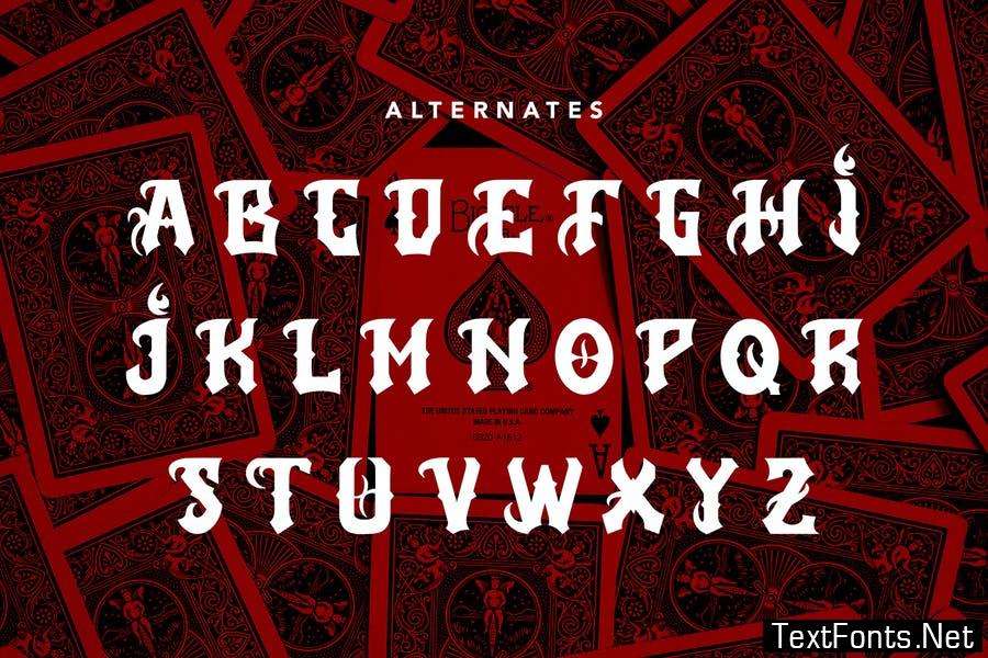AerialAce - Blackletter Typeface Font