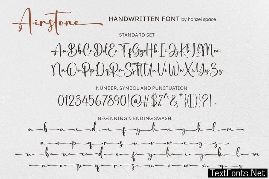 Airstone | Handwritten Font