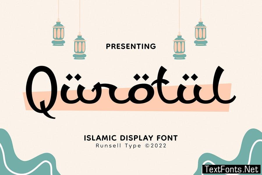 Arabic Font - Qurotul