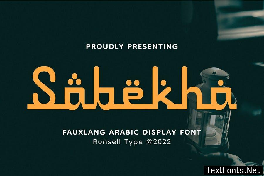 Arabic Font - Sabekha