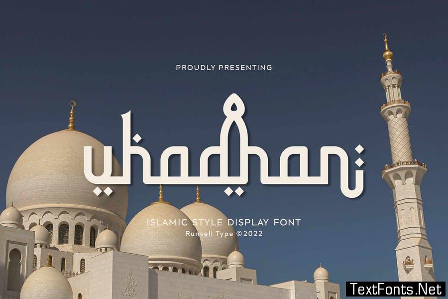 Arabic Font - Uhadhan