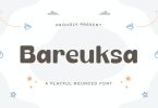 Bareuksa - A Playful Rounded Font