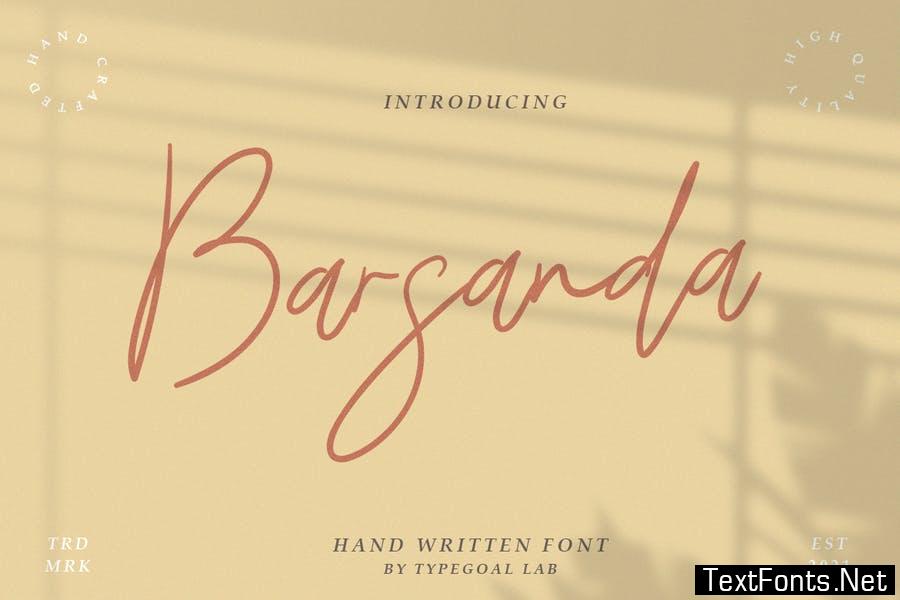 Barsanda Script Font