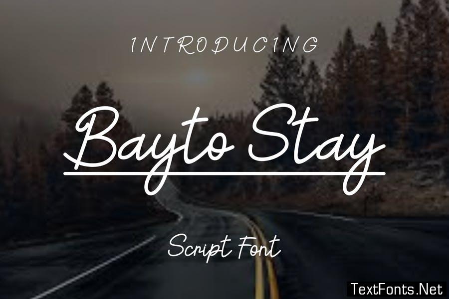 BaytoStay Font