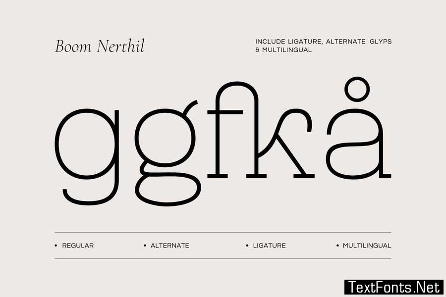 Boom Nerthil Font